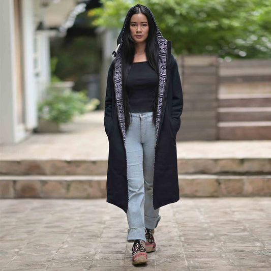 model-s Ethno Mantel Bukarest Schwarz