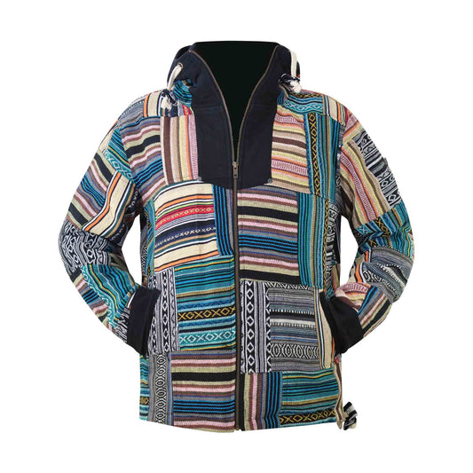 Patchwork Baja Jacke Haarlem im Hippie Style